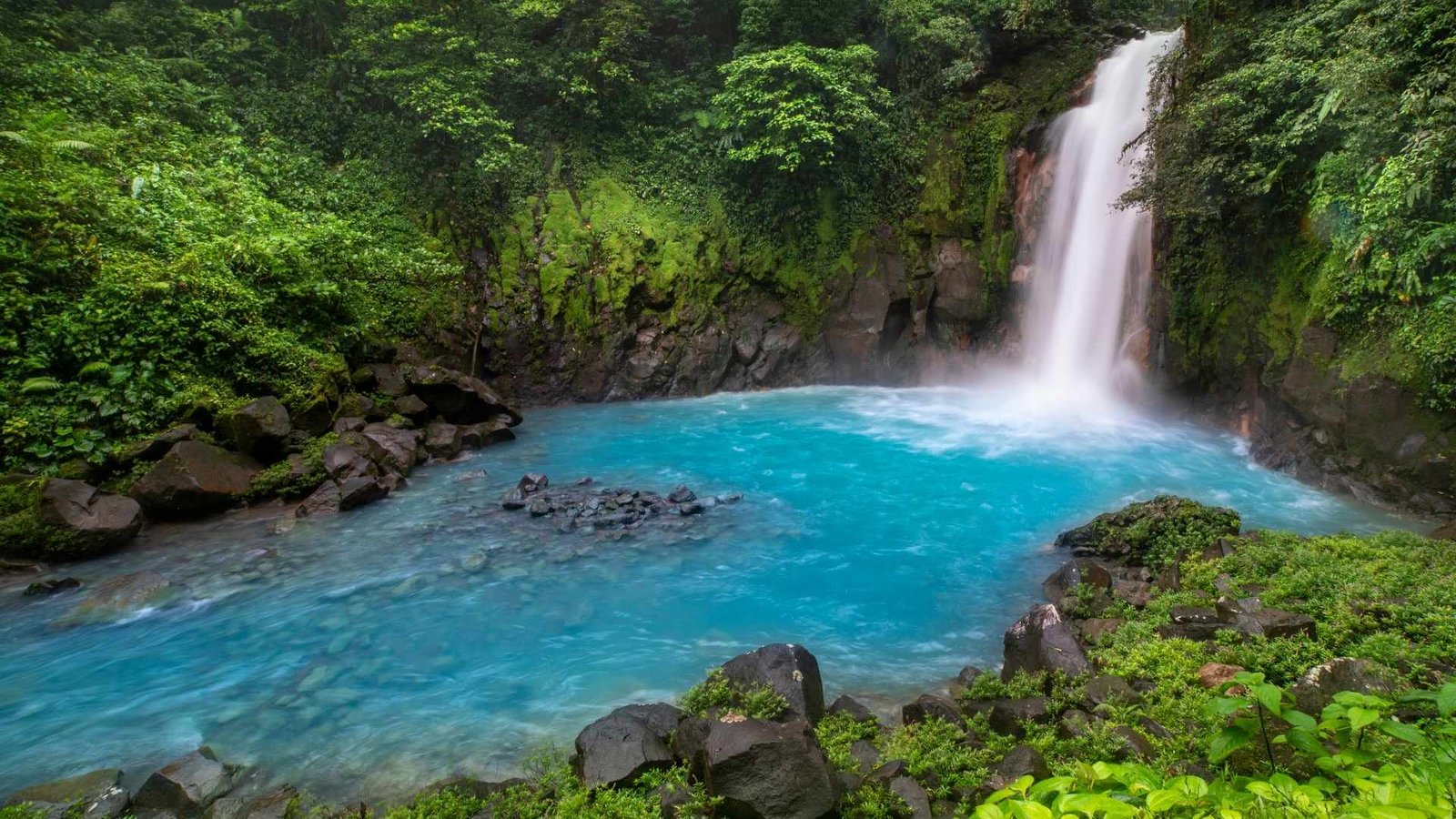 Rio Celeste Waterfall Hike First Stop