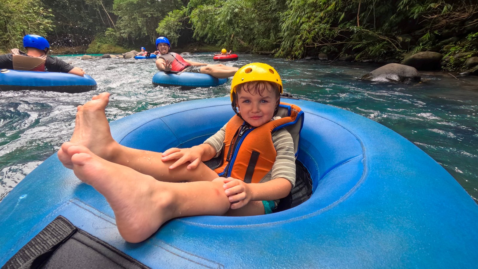 rio celeste tubing with kids a familiar adventure